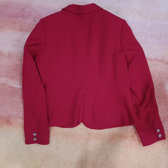 Rafaella red blazer Womans size 12 ❤️ - Picture 4 of 5